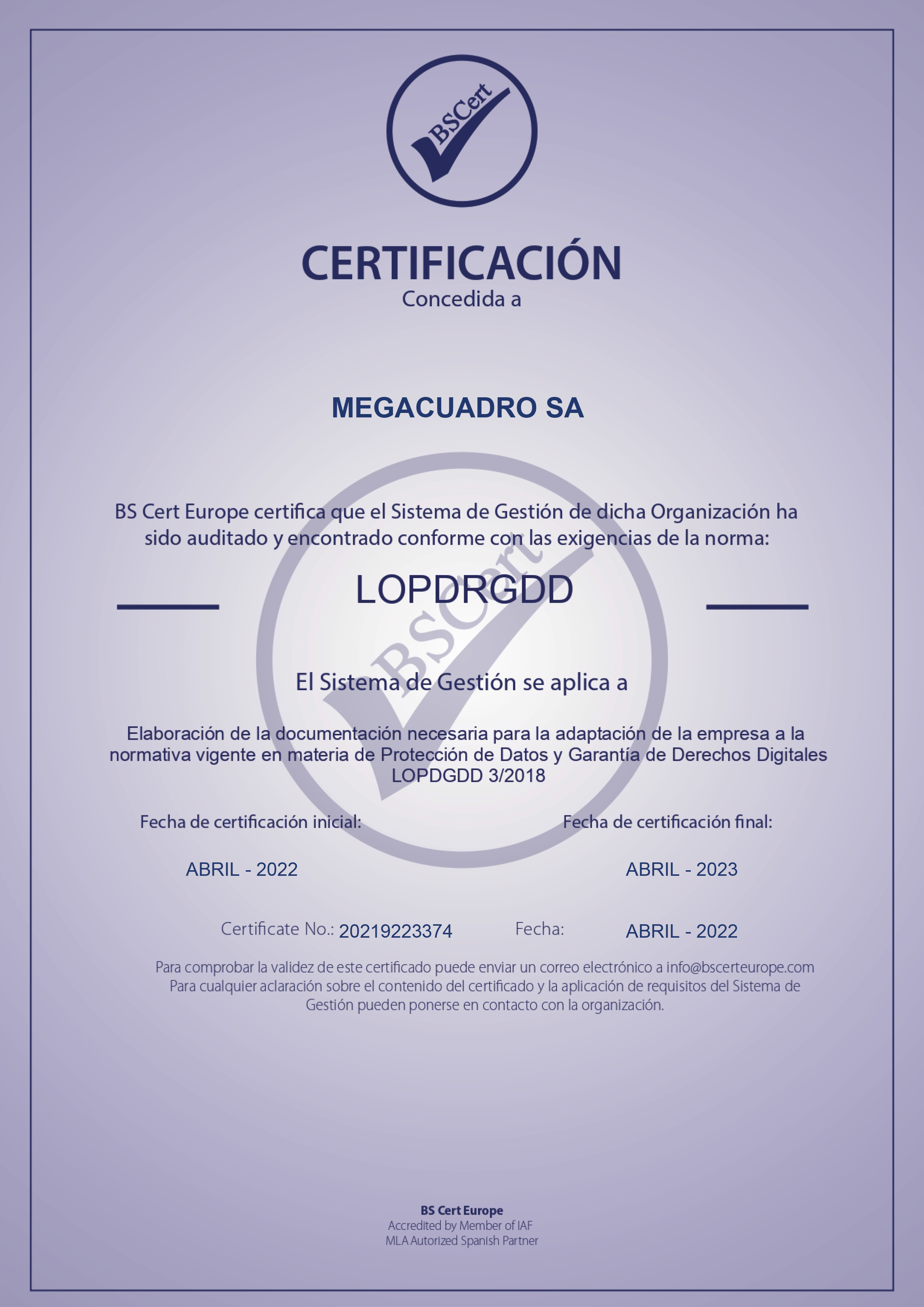 certificado web