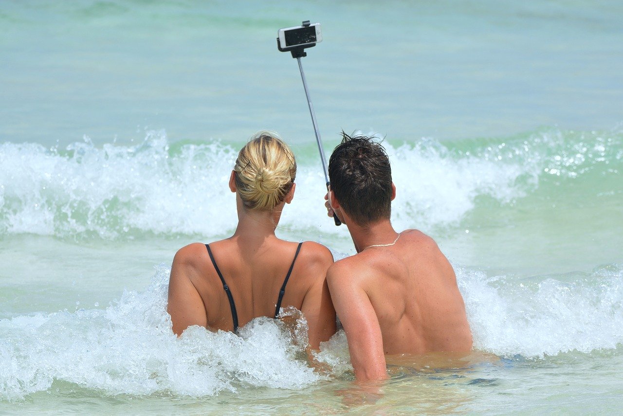 Selfie en el mar